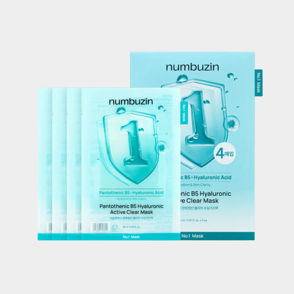 No.1 Pantothenic B5 Hyaluronic Active Clear Mask 5 masks