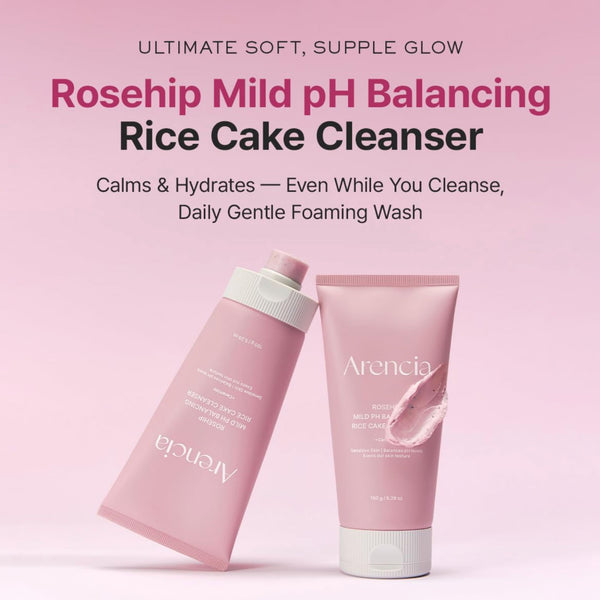 Rosehip Mild PH Balancing Rice Cake Cleanser 150g