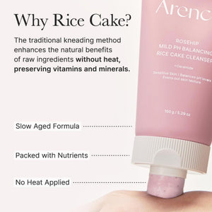 Rosehip Mild PH Balancing Rice Cake Cleanser 150g
