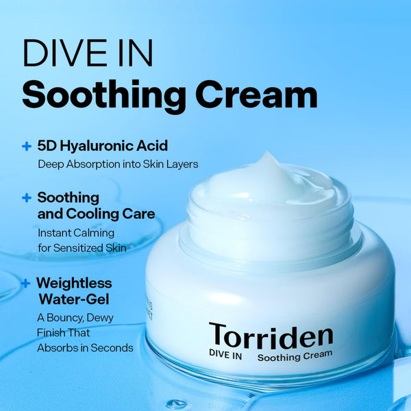 DIVE IN Low Molecular Hyaluronic Acid Soothing Cream 100ml