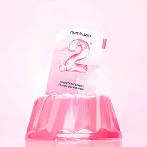 No.2 Rose PDRN Collagen Plumping Sheet Mask 4 masks