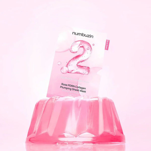 No.2 Rose PDRN Collagen Plumping Sheet Mask 4 masks