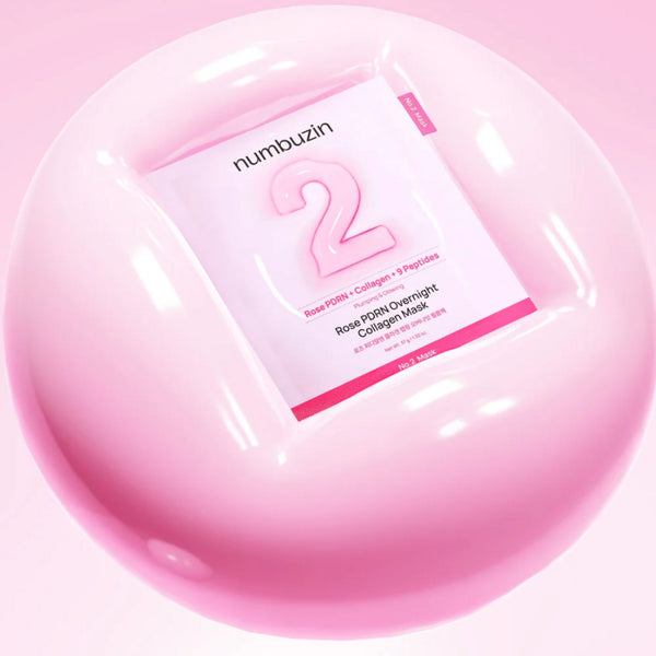 No.2 Rose PDRN Collagen Plumping Sheet Mask 4 masks