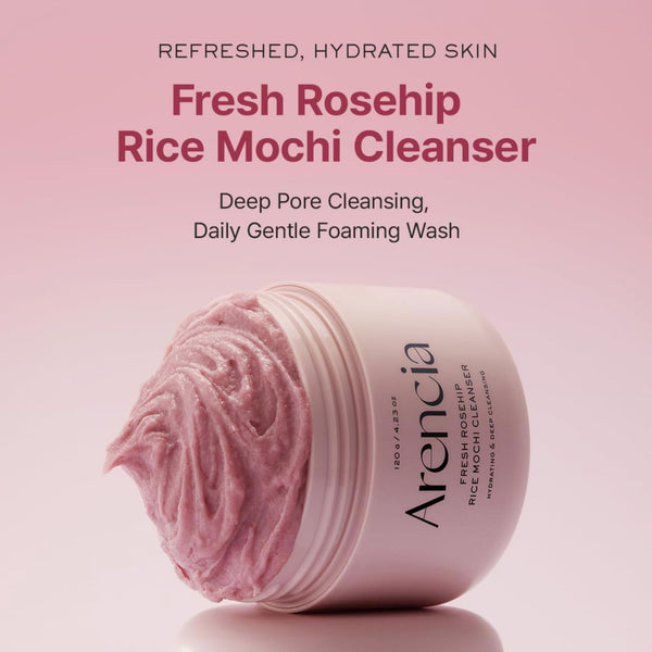 Fresh Rosehip Rice Mochi Cleanser 120g