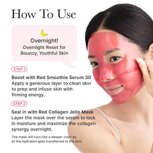 Red Collagen Pore-Tightening Jello Mask 4 masks