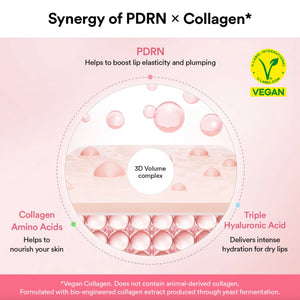 PDRN Vegan Collagen lip Mask Glazed Jelly 0.38oz.
