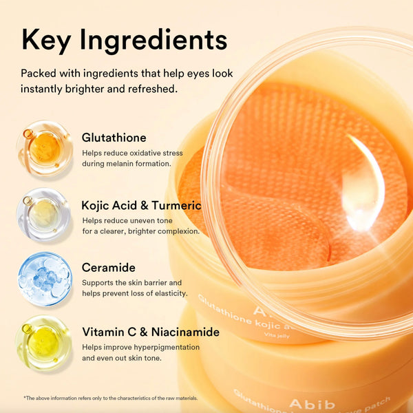 Glutathione Kojic Acid Eye Patch Vita Jelly 60pcs