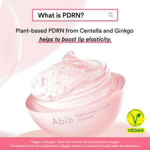 PDRN Vegan Collagen lip Mask Glazed Jelly 0.38oz.