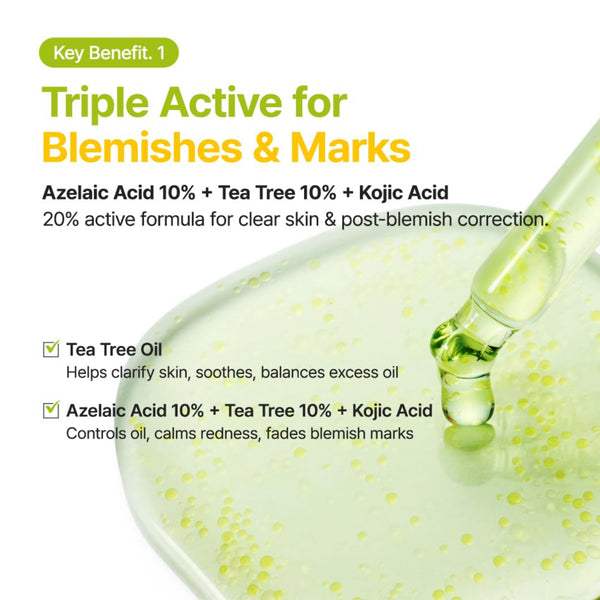 Azelaic Acid 10 Kojic Tea Tree Serum 30ml