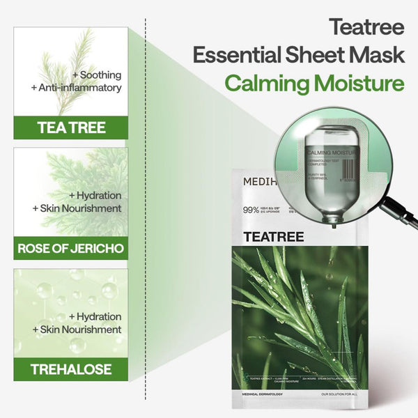 Teatree  Essential Mask Calming Moisture 10 masks